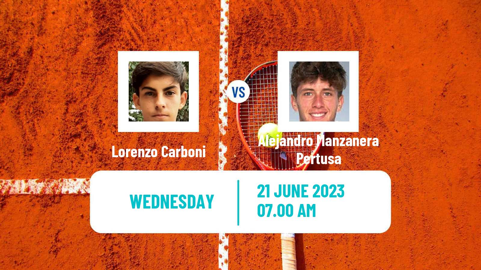 Tennis ITF M15 Casablanca Men Lorenzo Carboni - Alejandro Manzanera Pertusa