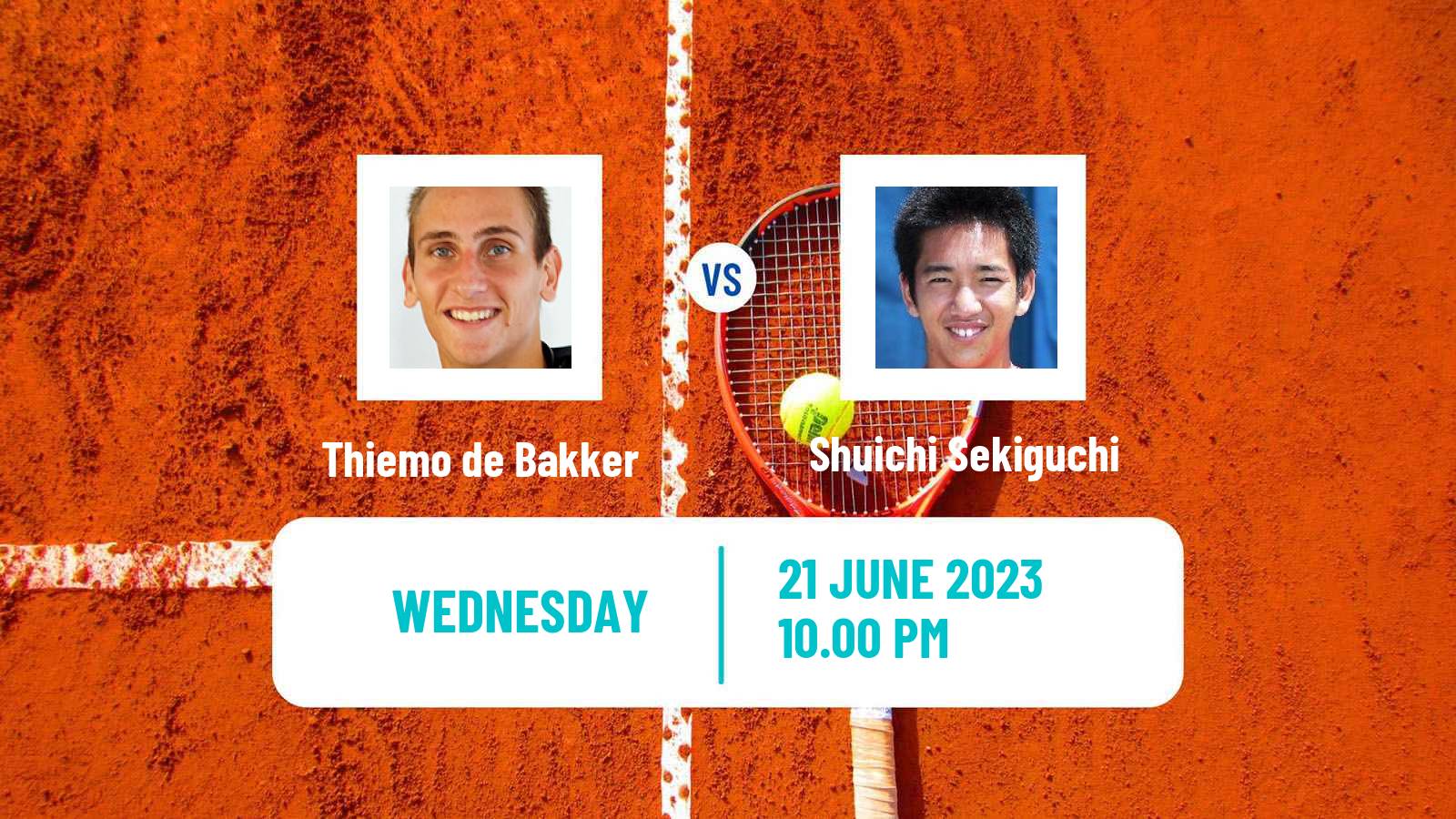 Tennis ITF M15 Jakarta 4 Men Thiemo de Bakker - Shuichi Sekiguchi