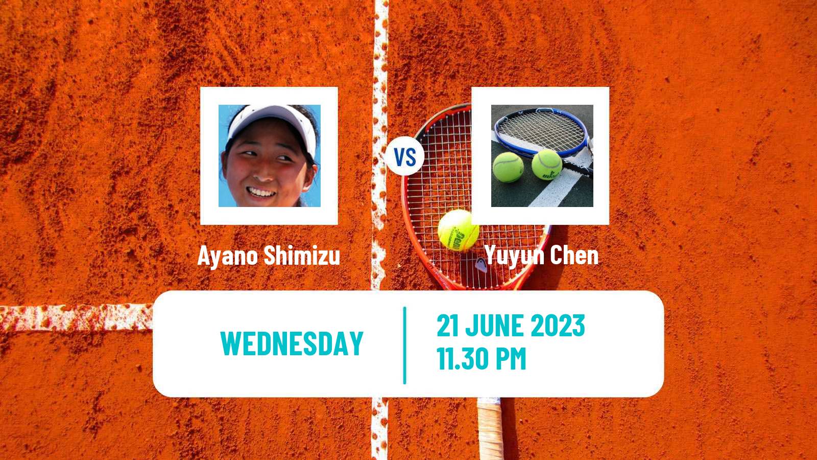 Tennis ITF W25 Tainan 2 Women Ayano Shimizu - Yuyun Chen