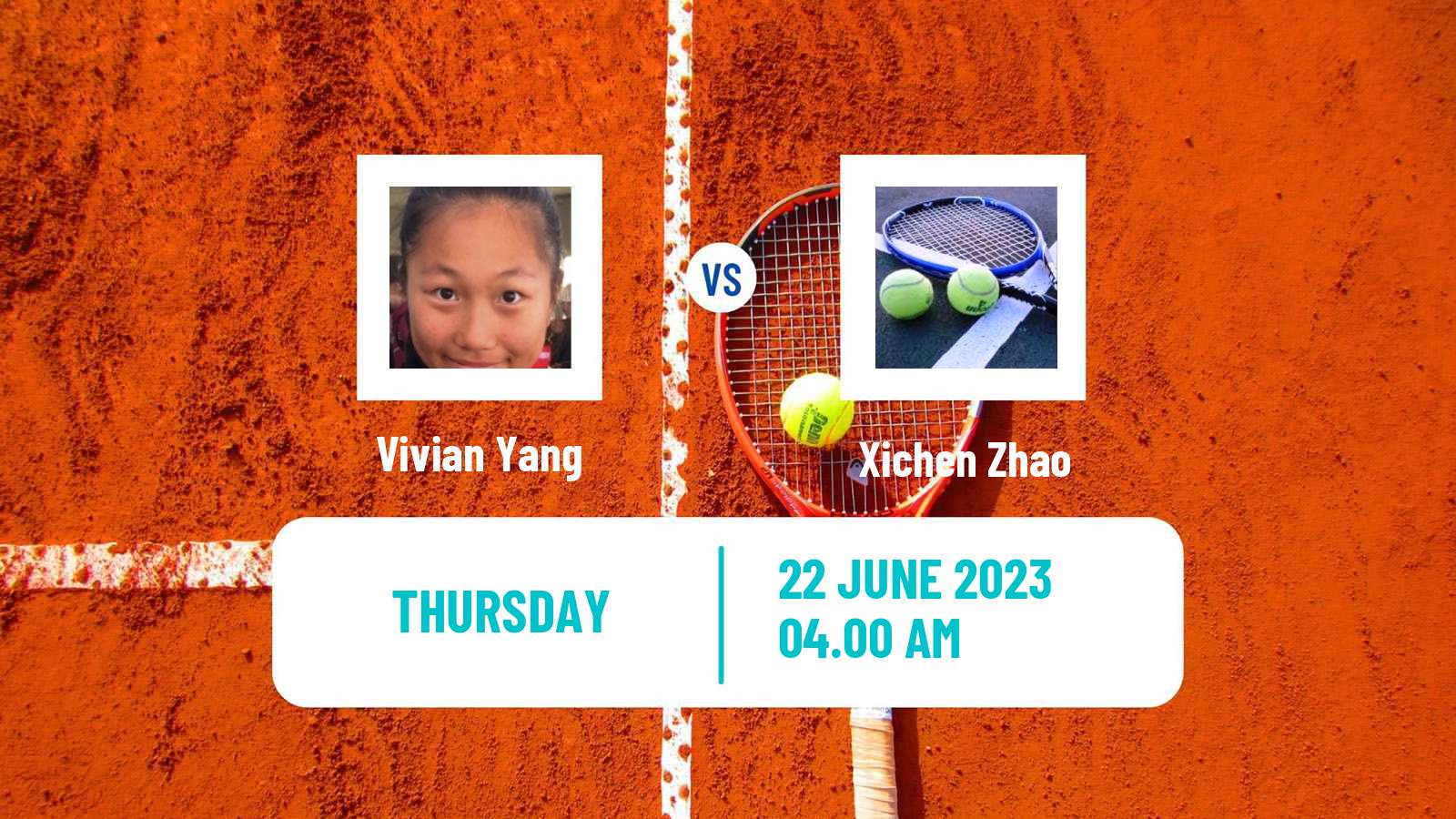 Tennis ITF W15 Tianjin 2 Women Vivian Yang - Xichen Zhao