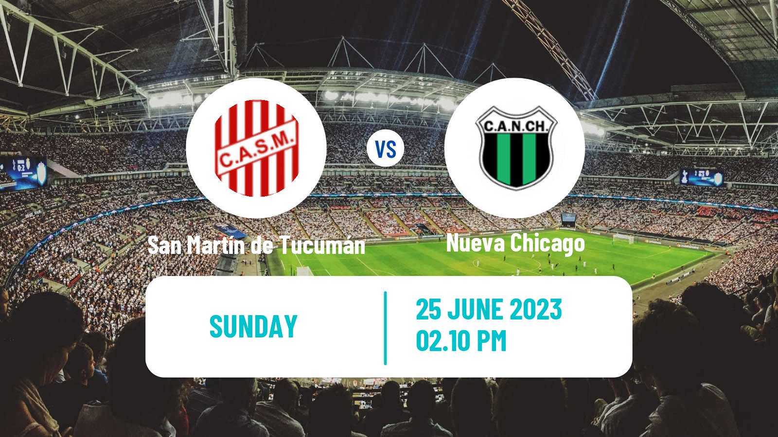 Soccer Argentinian Primera Nacional San Martín de Tucumán - Nueva Chicago