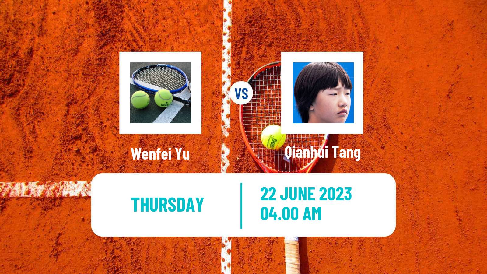 Tennis ITF W15 Tianjin 2 Women Wenfei Yu - Qianhui Tang