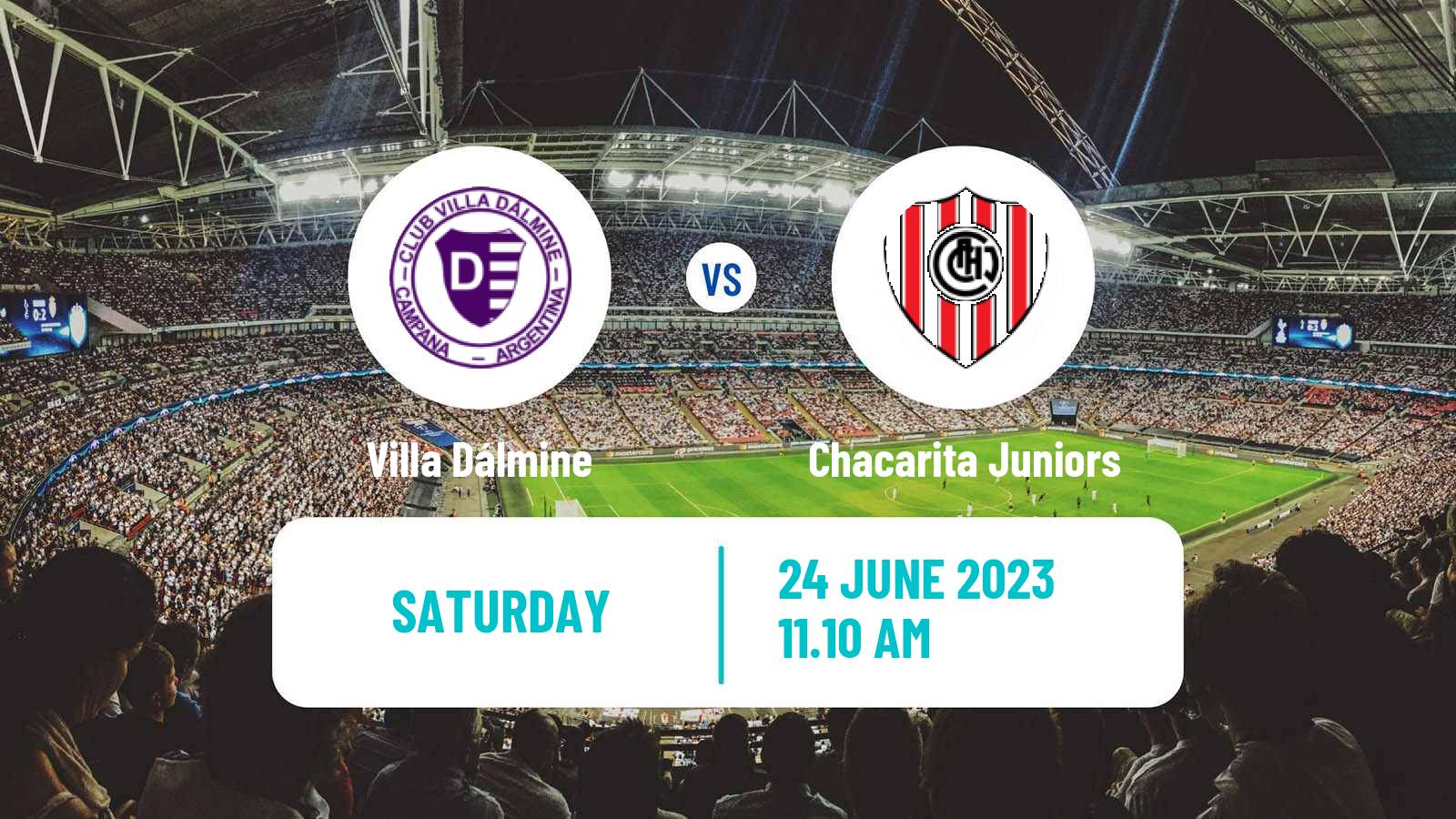 Soccer Argentinian Primera Nacional Villa Dálmine - Chacarita Juniors