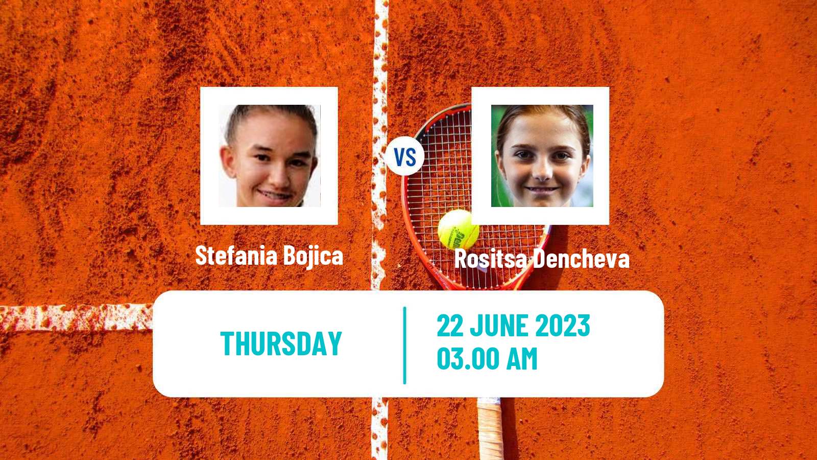 Tennis ITF W15 Bucharest Women Stefania Bojica - Rositsa Dencheva
