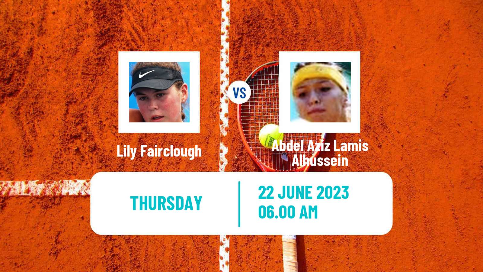 Tennis ITF W15 Monastir 20 Women Lily Fairclough - Abdel Aziz Lamis Alhussein