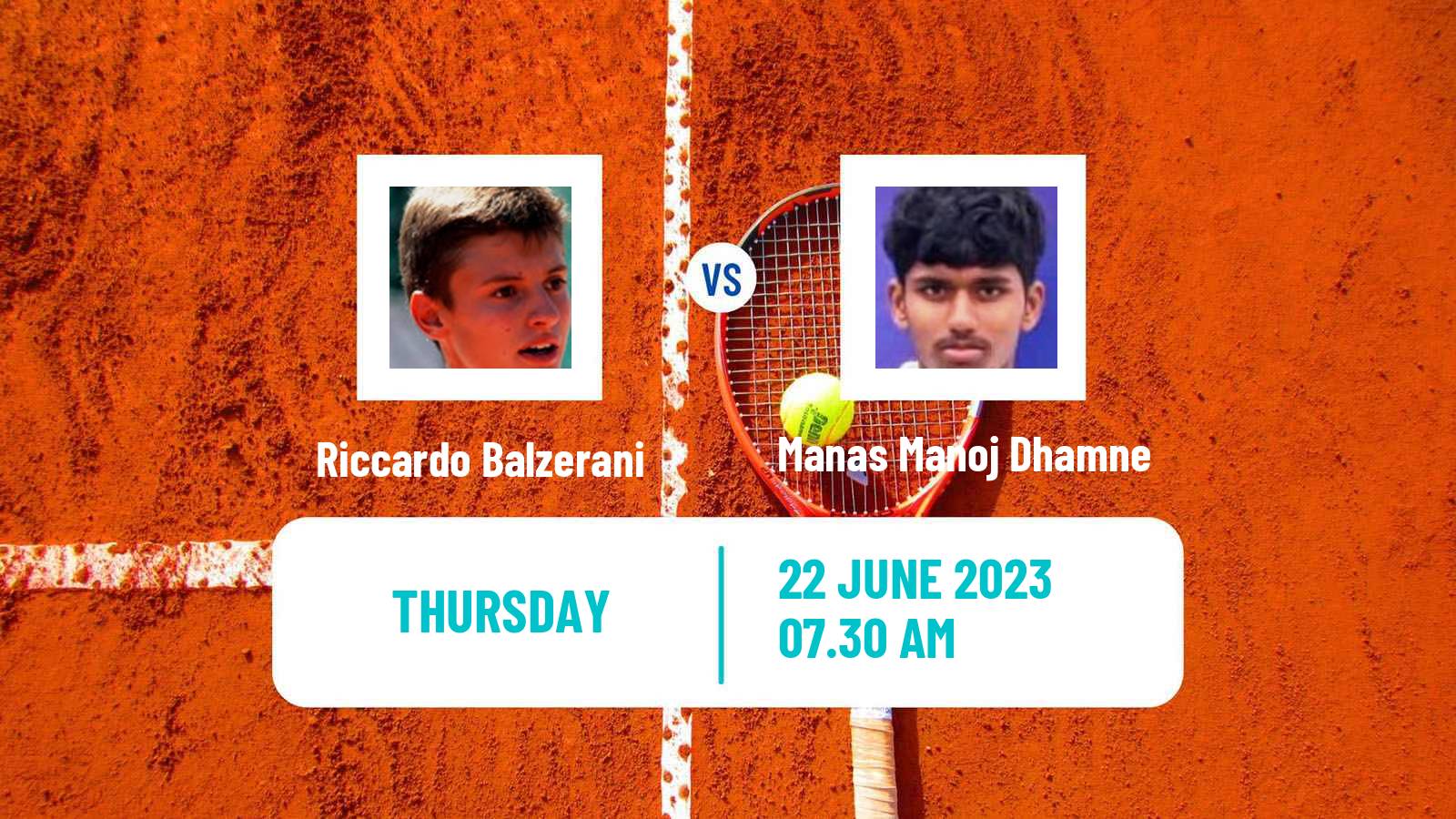 Tennis ITF M15 Casablanca Men Riccardo Balzerani - Manas Manoj Dhamne