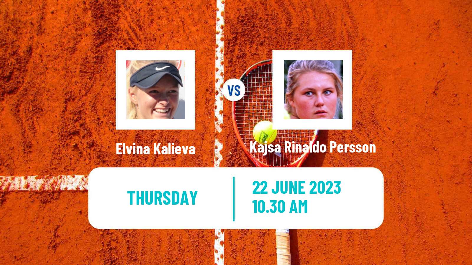 Tennis ITF W40 Ystad Women Elvina Kalieva - Kajsa Rinaldo Persson