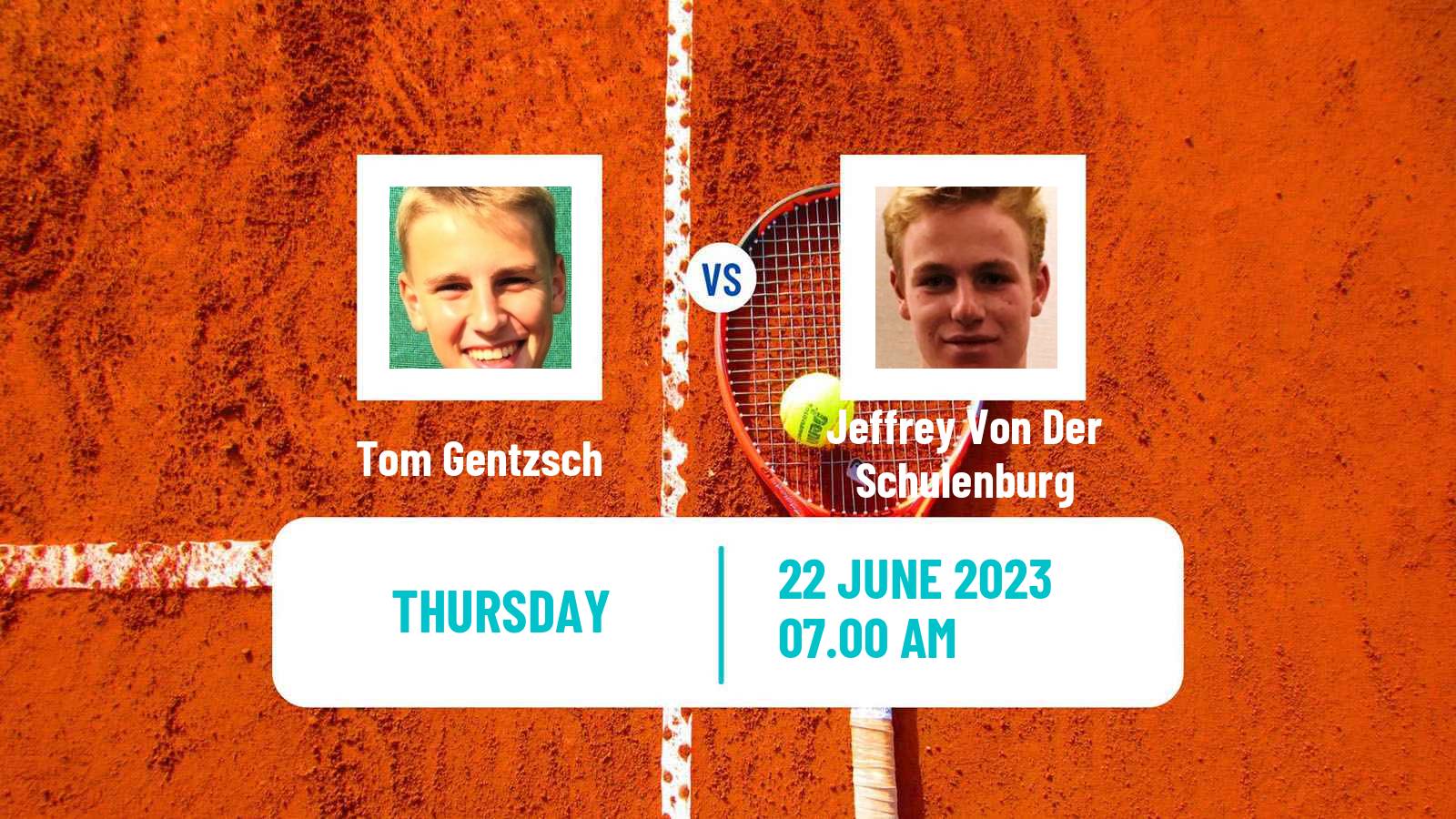 Tennis ITF M15 Saarlouis Men Tom Gentzsch - Jeffrey Von Der Schulenburg