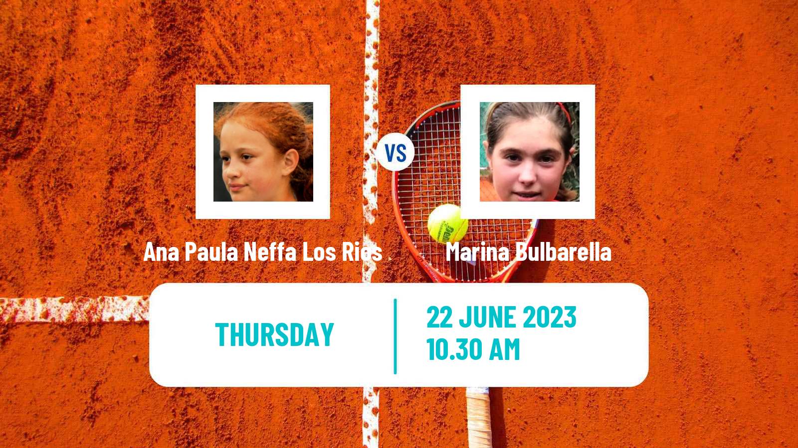 Tennis ITF W15 Buenos Aires Women Ana Paula Neffa Los Rios - Marina Bulbarella