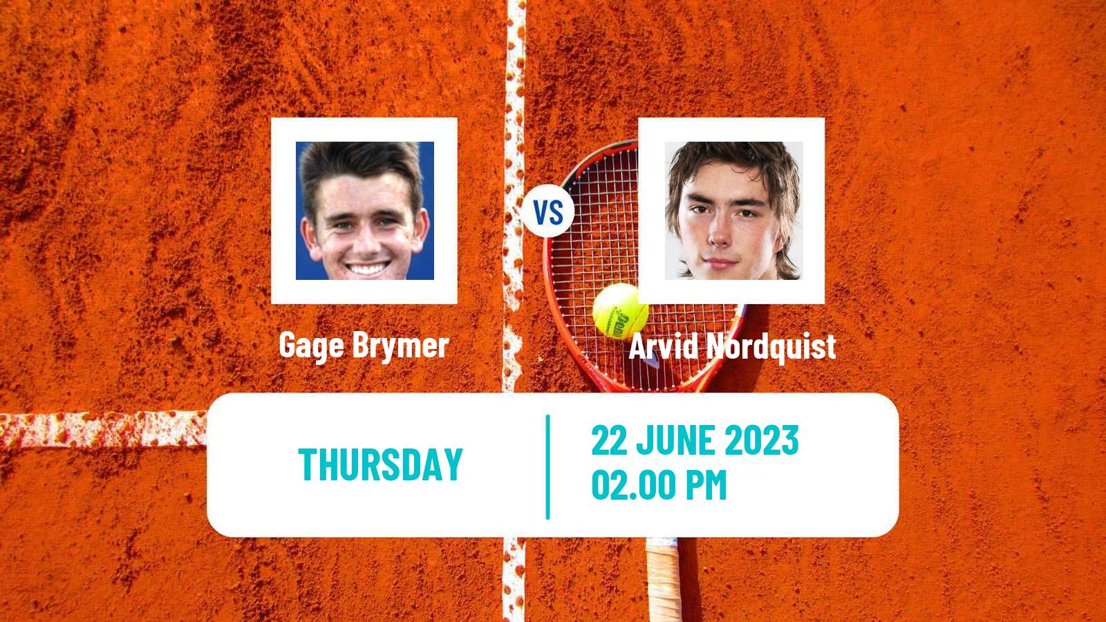 Tennis ITF M15 Los Angeles Ca Men Gage Brymer - Arvid Nordquist