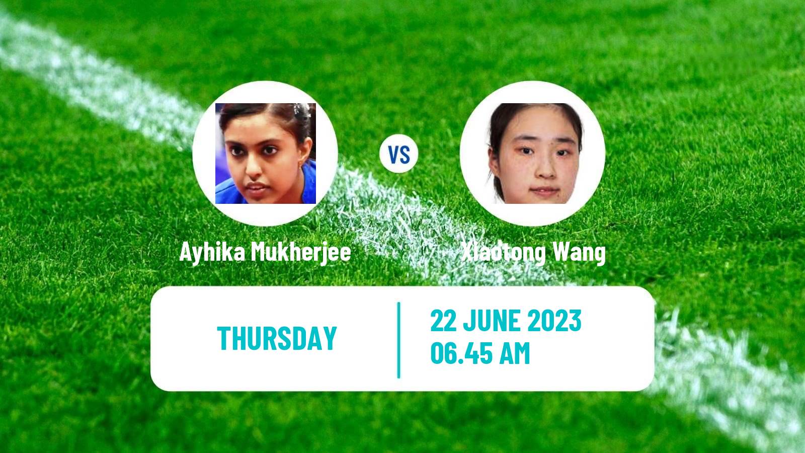 Table tennis Wtt Contender Tunis Women Ayhika Mukherjee - Xiaotong Wang