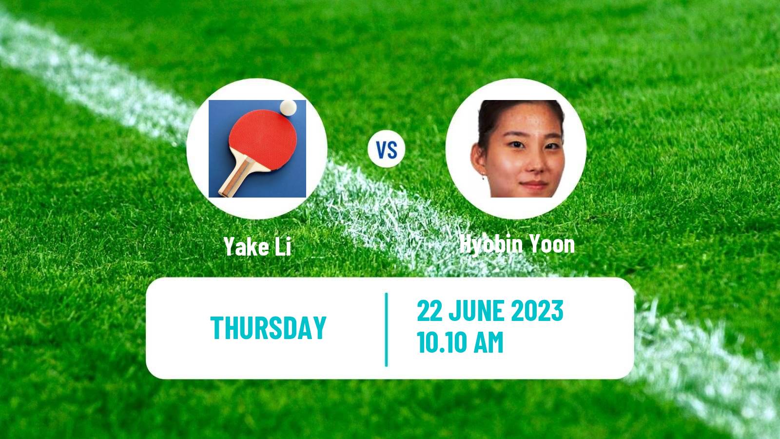 Table tennis Wtt Contender Tunis Women Yake Li - Hyobin Yoon