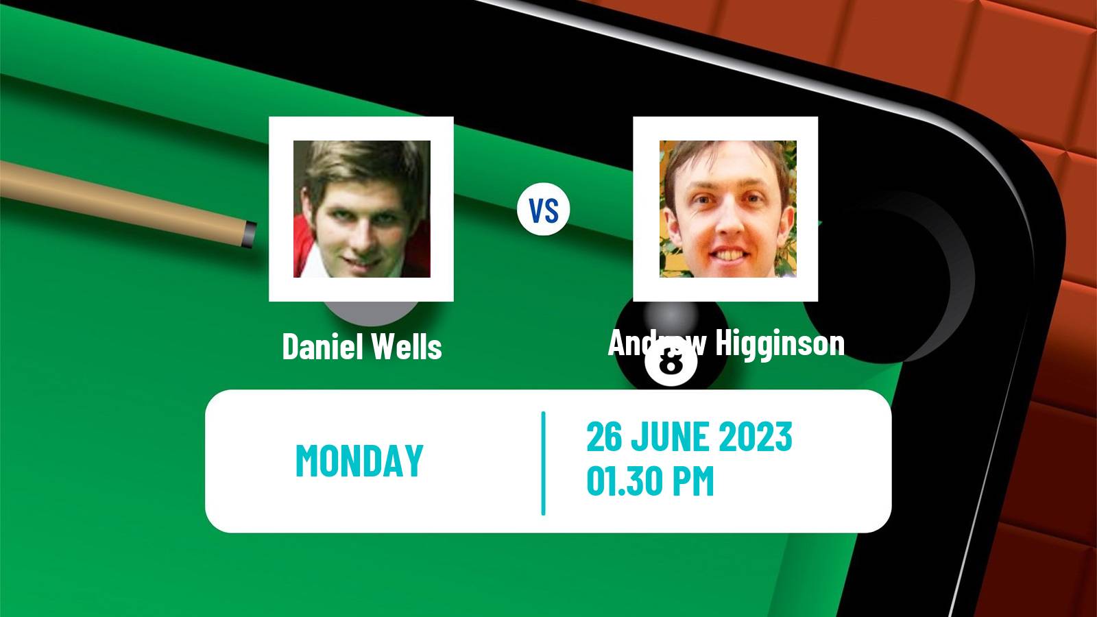 Snooker Championship League Daniel Wells - Andrew Higginson