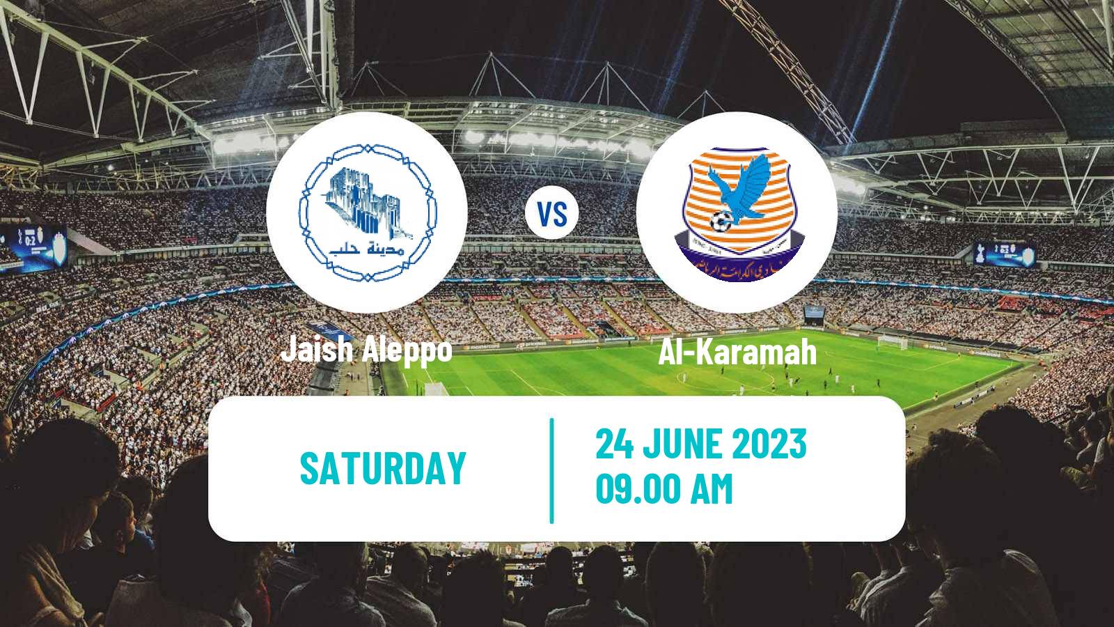 Soccer Syrian Cup Jaish Aleppo - Al-Karamah