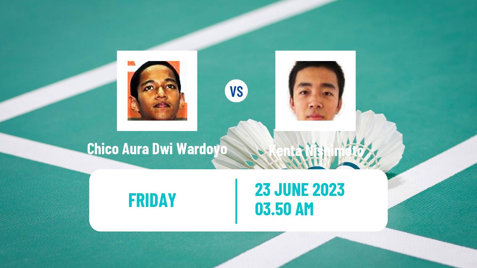 Badminton BWF World Tour Chinese Taipei Open Men Chico Aura Dwi Wardoyo - Kenta Nishimoto