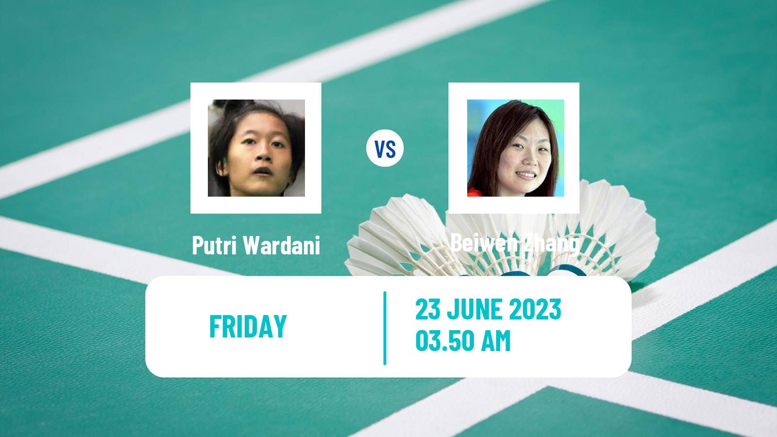 Badminton BWF World Tour Chinese Taipei Open Women Putri Wardani - Beiwen Zhang