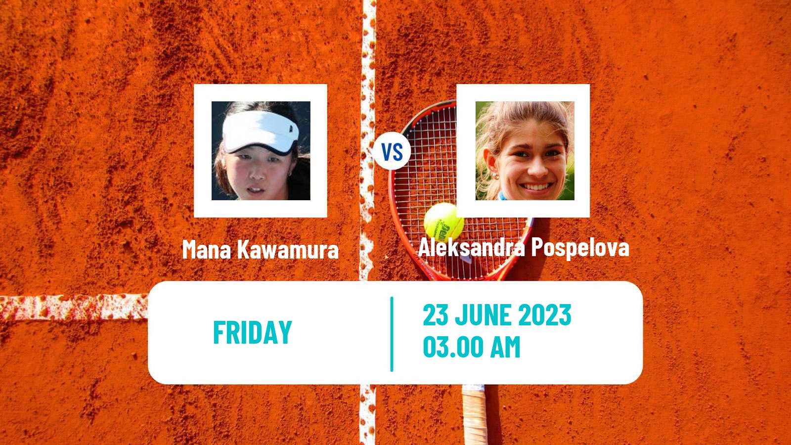 Tennis ITF W15 Prokuplje Women Mana Kawamura - Aleksandra Pospelova