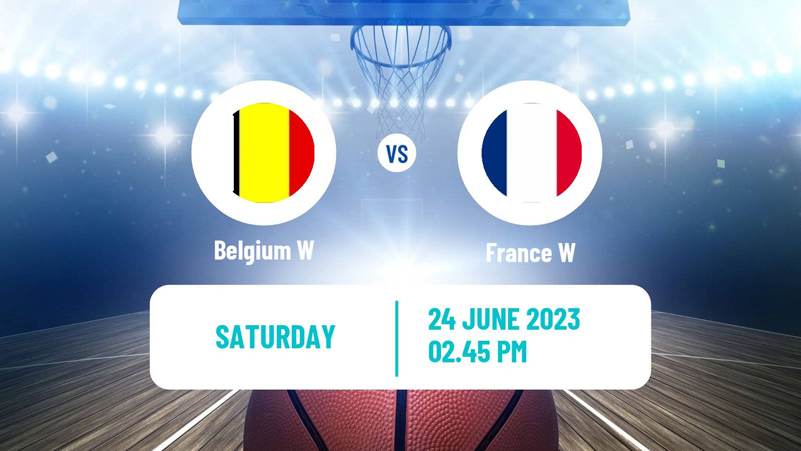 Basketball EuroBasket Women Belgium W - France W