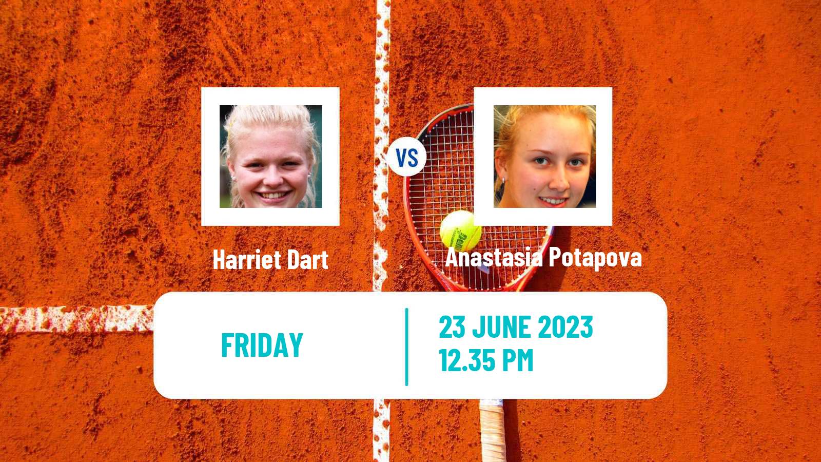 Tennis WTA Birmingham Harriet Dart - Anastasia Potapova