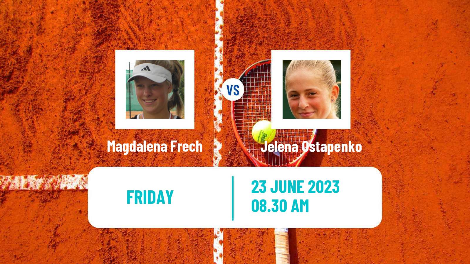 Tennis WTA Birmingham Magdalena Frech - Jelena Ostapenko