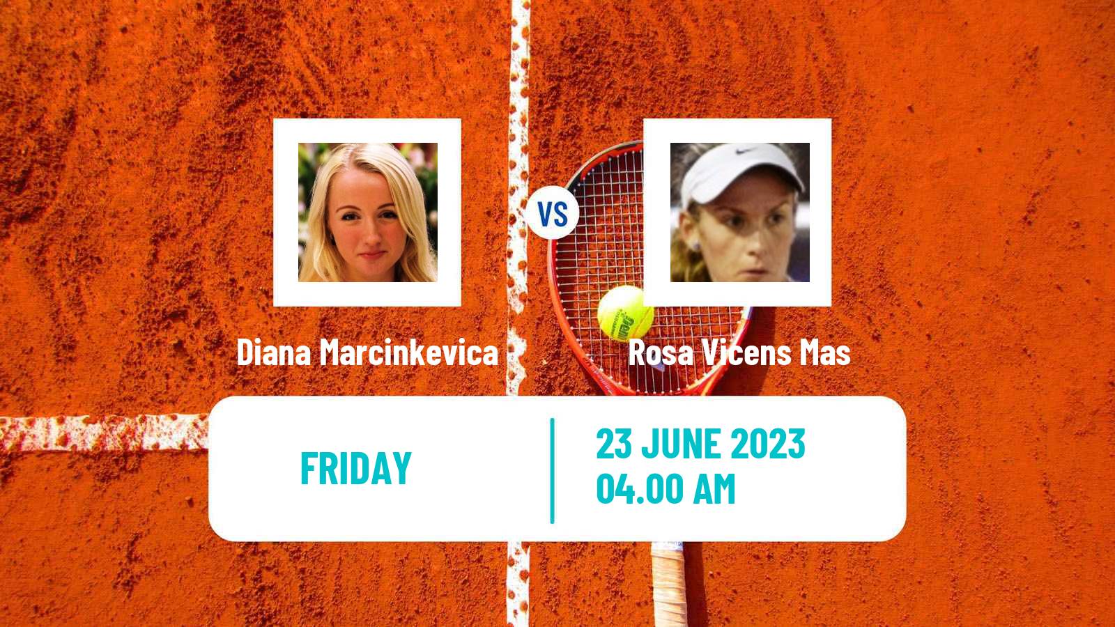 Tennis ITF W25 H Tauste Zaragoza Women Diana Marcinkevica - Rosa Vicens Mas