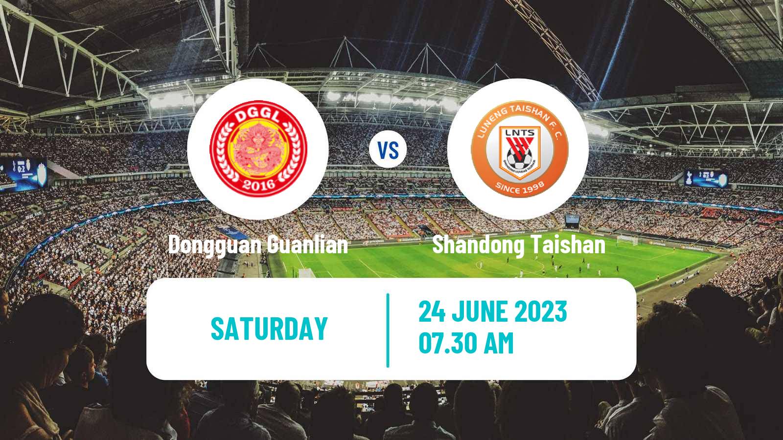 Soccer Chinese FA Cup Dongguan Guanlian - Shandong Taishan