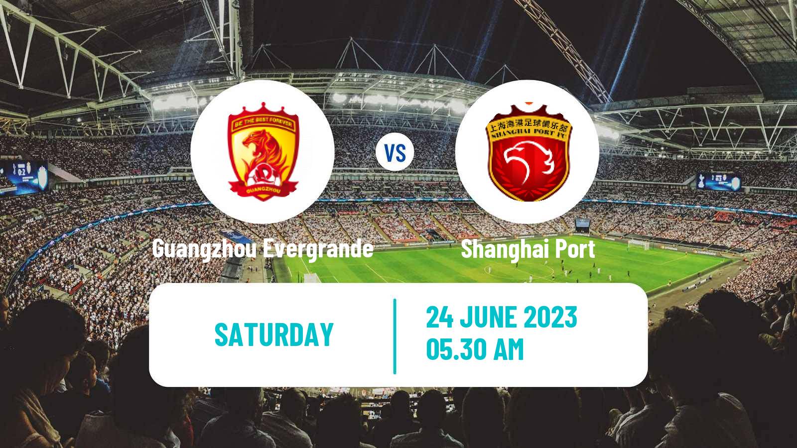 Soccer Chinese FA Cup Guangzhou Evergrande - Shanghai Port