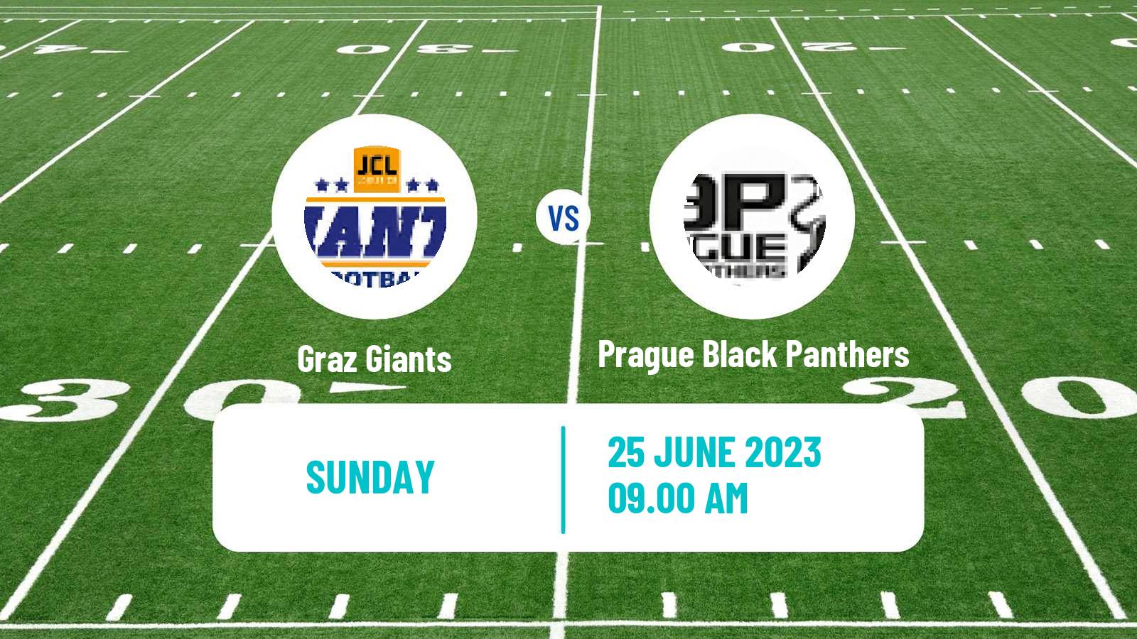 American football Austrian Football League Graz Giants - Prague Black Panthers