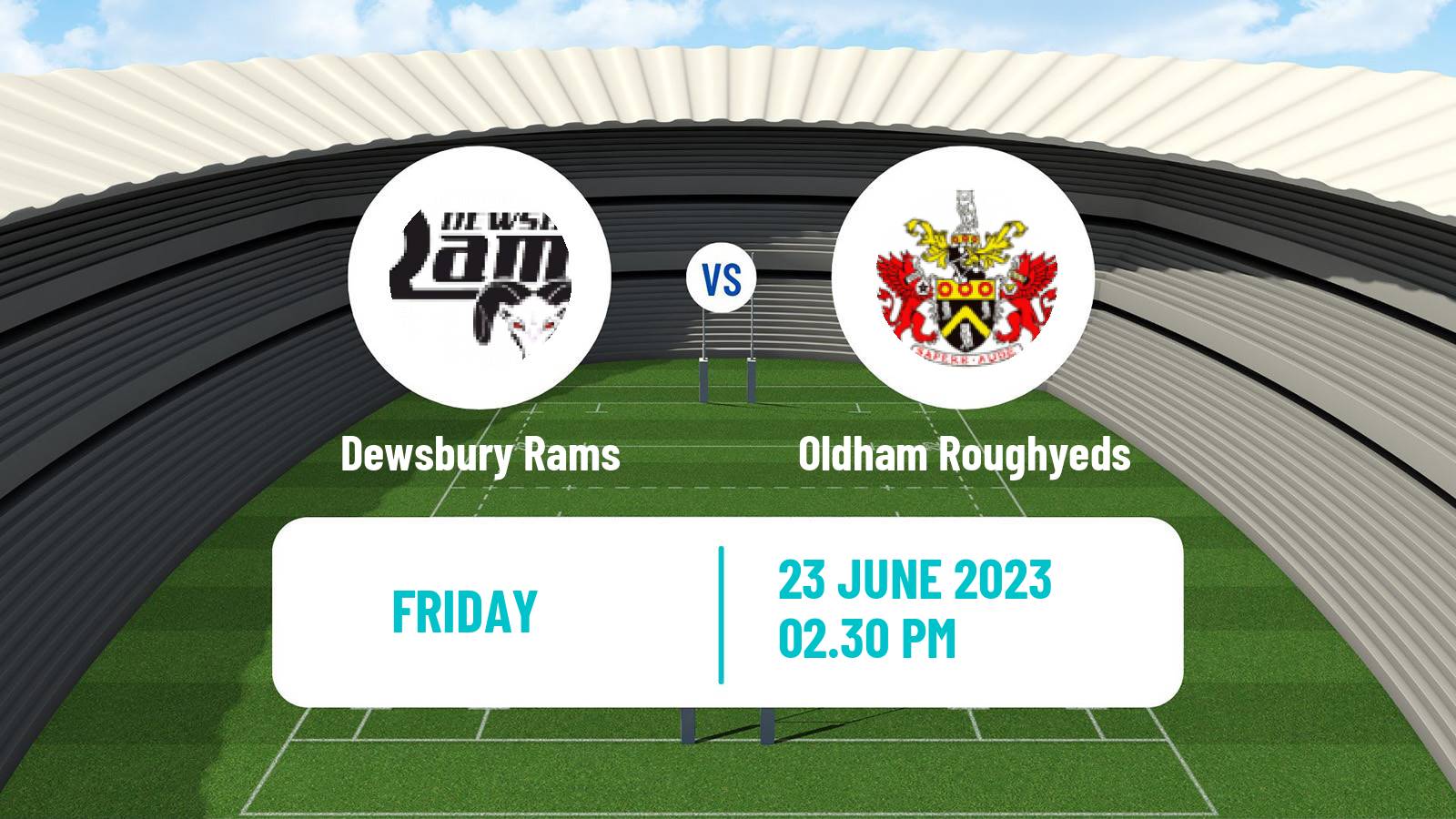 Rugby league English League 1 Rugby League Dewsbury Rams - Oldham Roughyeds