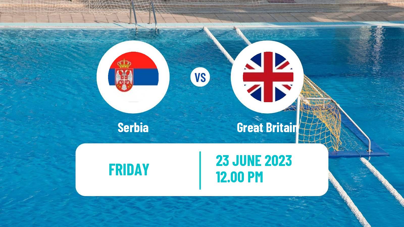 Water polo European Championship Water Polo Serbia - Great Britain