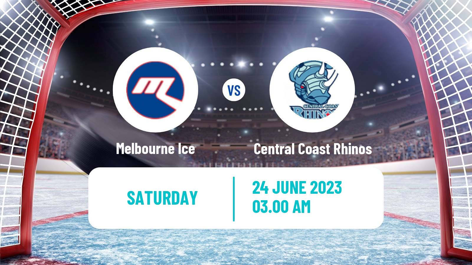 Hockey Australian Ice Hockey League Melbourne Ice - Central Coast Rhinos