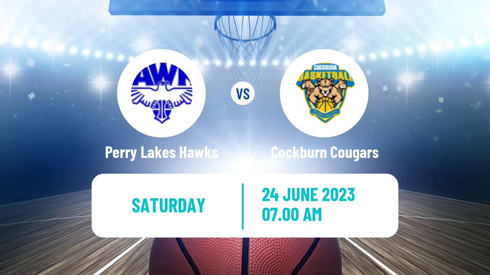 Basketball Australian NBL1 West Perry Lakes Hawks - Cockburn Cougars