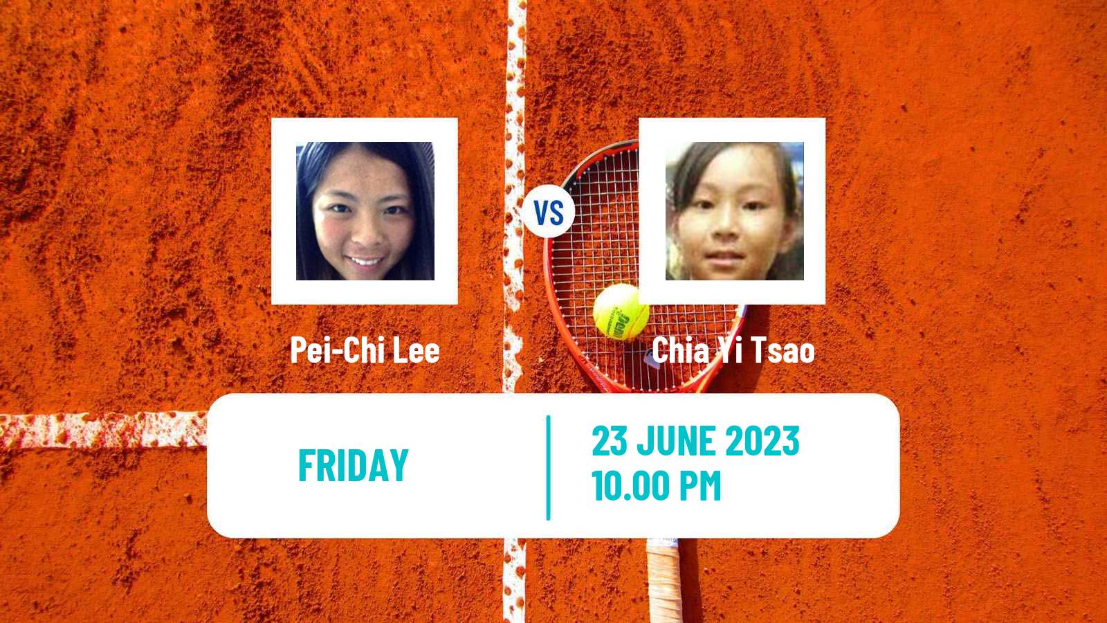 Tennis ITF W25 Tainan 2 Women Pei-Chi Lee - Chia Yi Tsao