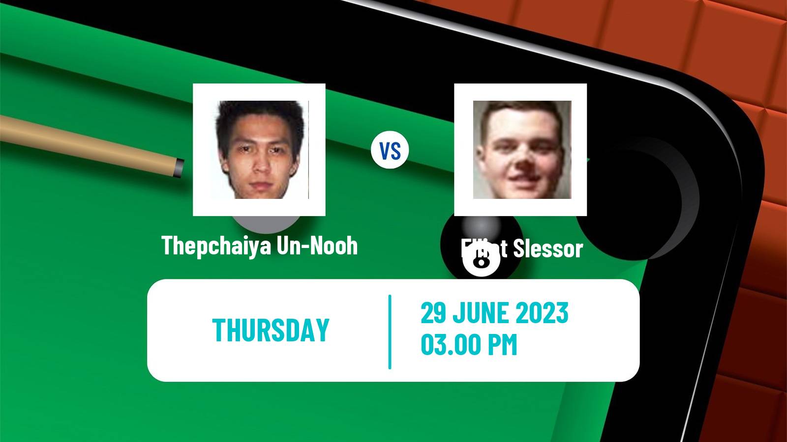 Snooker Championship League Thepchaiya Un-Nooh - Elliot Slessor