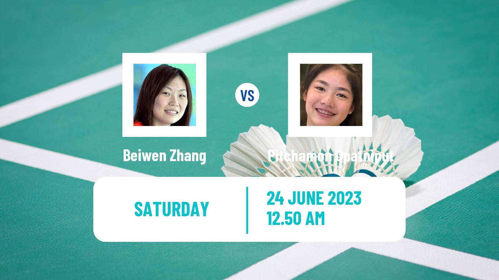 Badminton BWF World Tour Chinese Taipei Open Women Beiwen Zhang - Pitchamon Opatniput