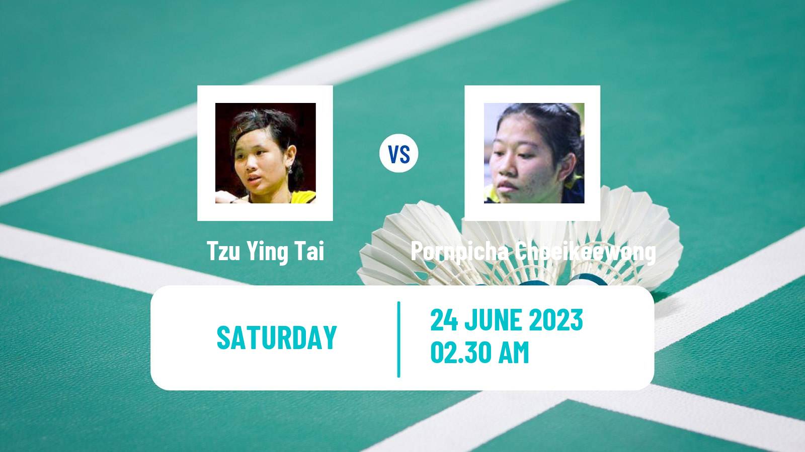 Badminton BWF World Tour Chinese Taipei Open Women Tzu Ying Tai - Pornpicha Choeikeewong