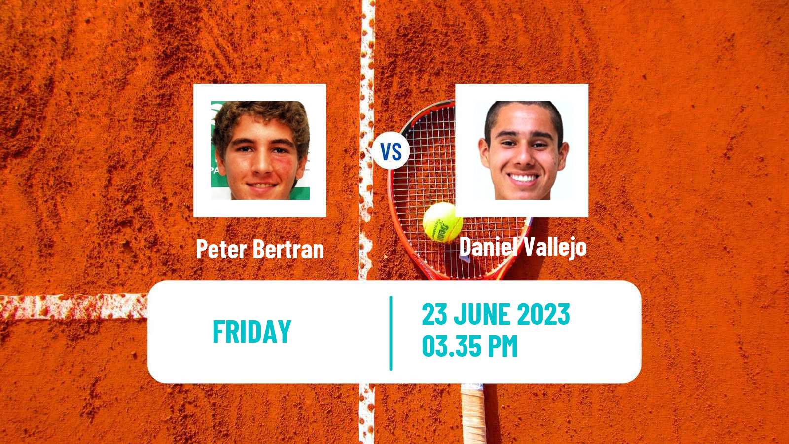 Tennis Davis Cup Group III Peter Bertran - Daniel Vallejo