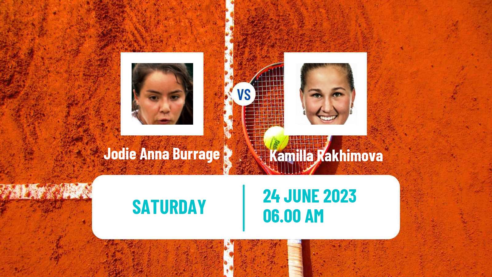Tennis WTA Eastbourne Jodie Anna Burrage - Kamilla Rakhimova