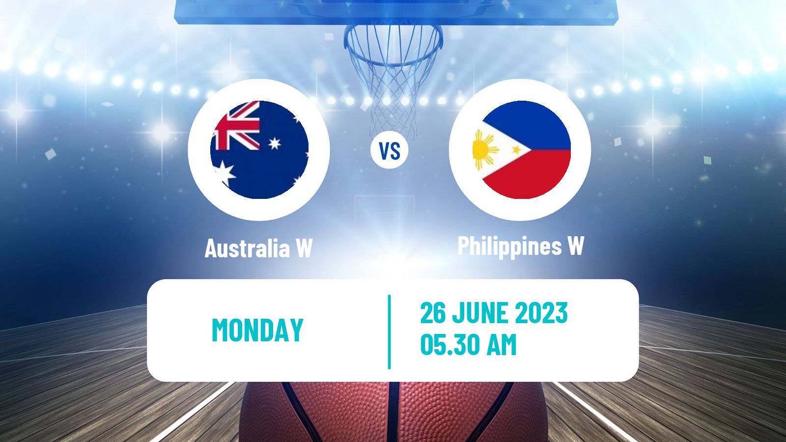 Basketball Asia Cup Basketball Women Australia W - Philippines W