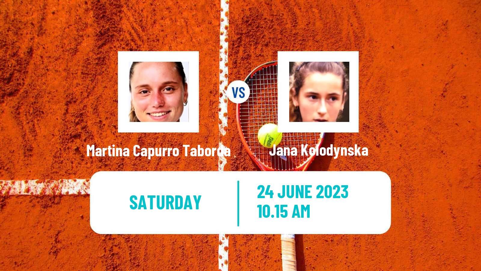 Tennis ITF W25 Santo Domingo 3 Women Martina Capurro Taborda - Jana Kolodynska