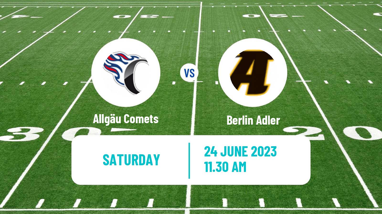 American football German GFL Allgäu Comets - Berlin Adler