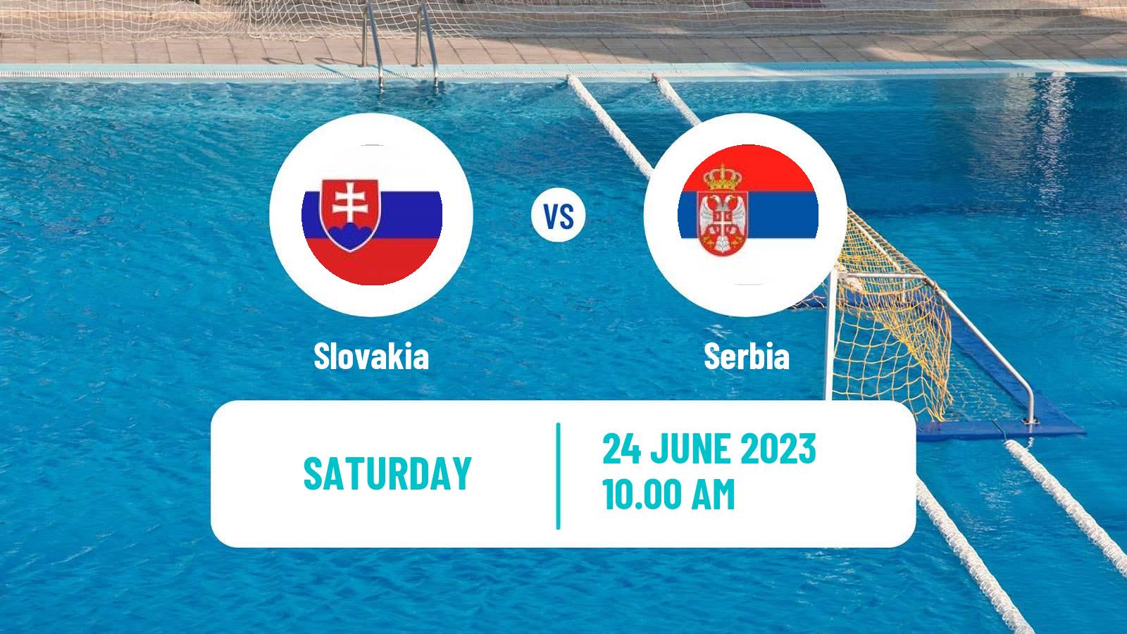 Water polo European Championship Water Polo Slovakia - Serbia