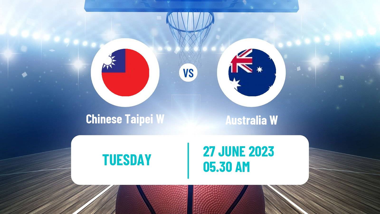 Basketball Asia Cup Basketball Women Chinese Taipei W - Australia W