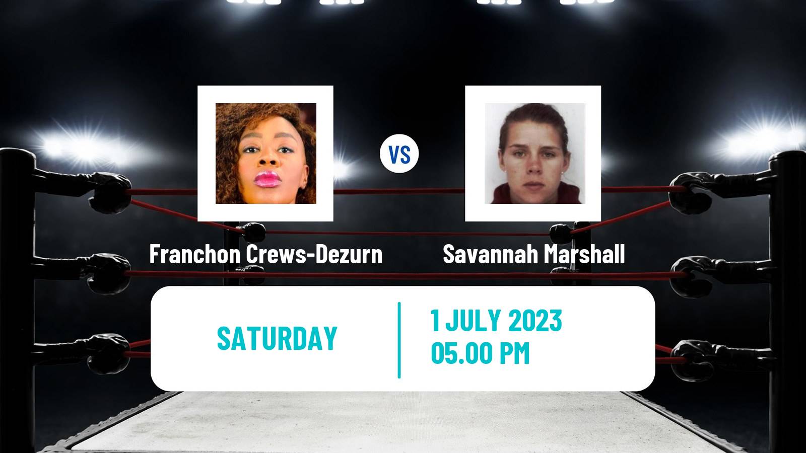 Boxing Super Middleweight WBC WBA WBO IBF Titles Women Franchon Crews-Dezurn - Savannah Marshall