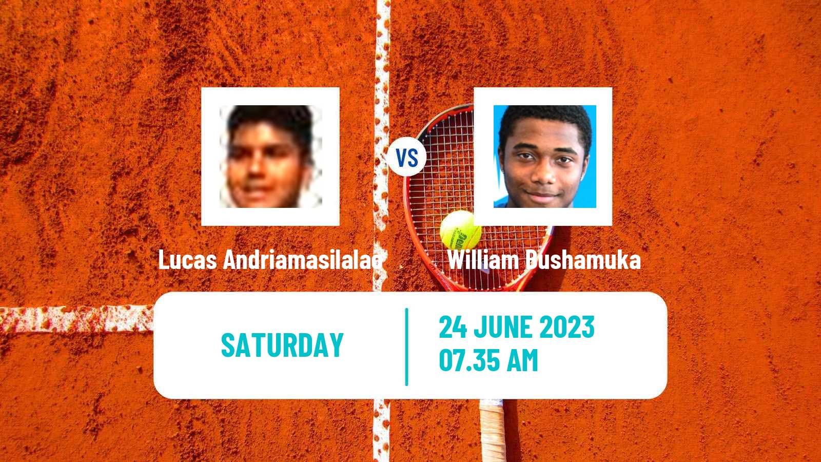 Tennis Davis Cup Group V Lucas Andriamasilalao - William Bushamuka