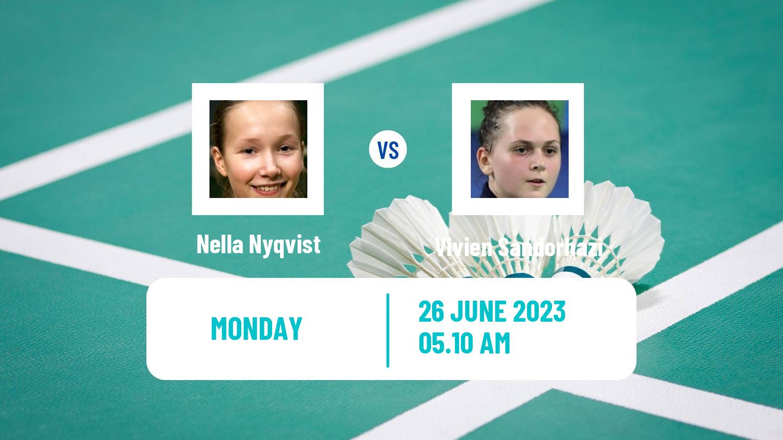 Badminton BWF European Games Women Nella Nyqvist - Vivien Sandorhazi