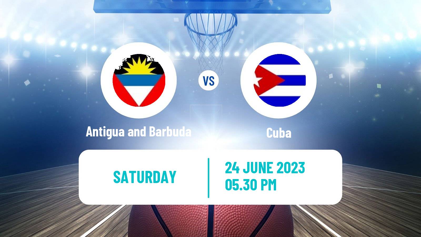 Basketball AmeriCup Basketball Antigua and Barbuda - Cuba