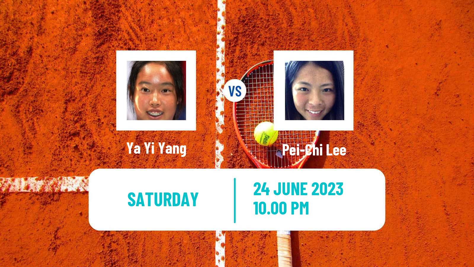 Tennis ITF W25 Tainan 2 Women Ya Yi Yang - Pei-Chi Lee