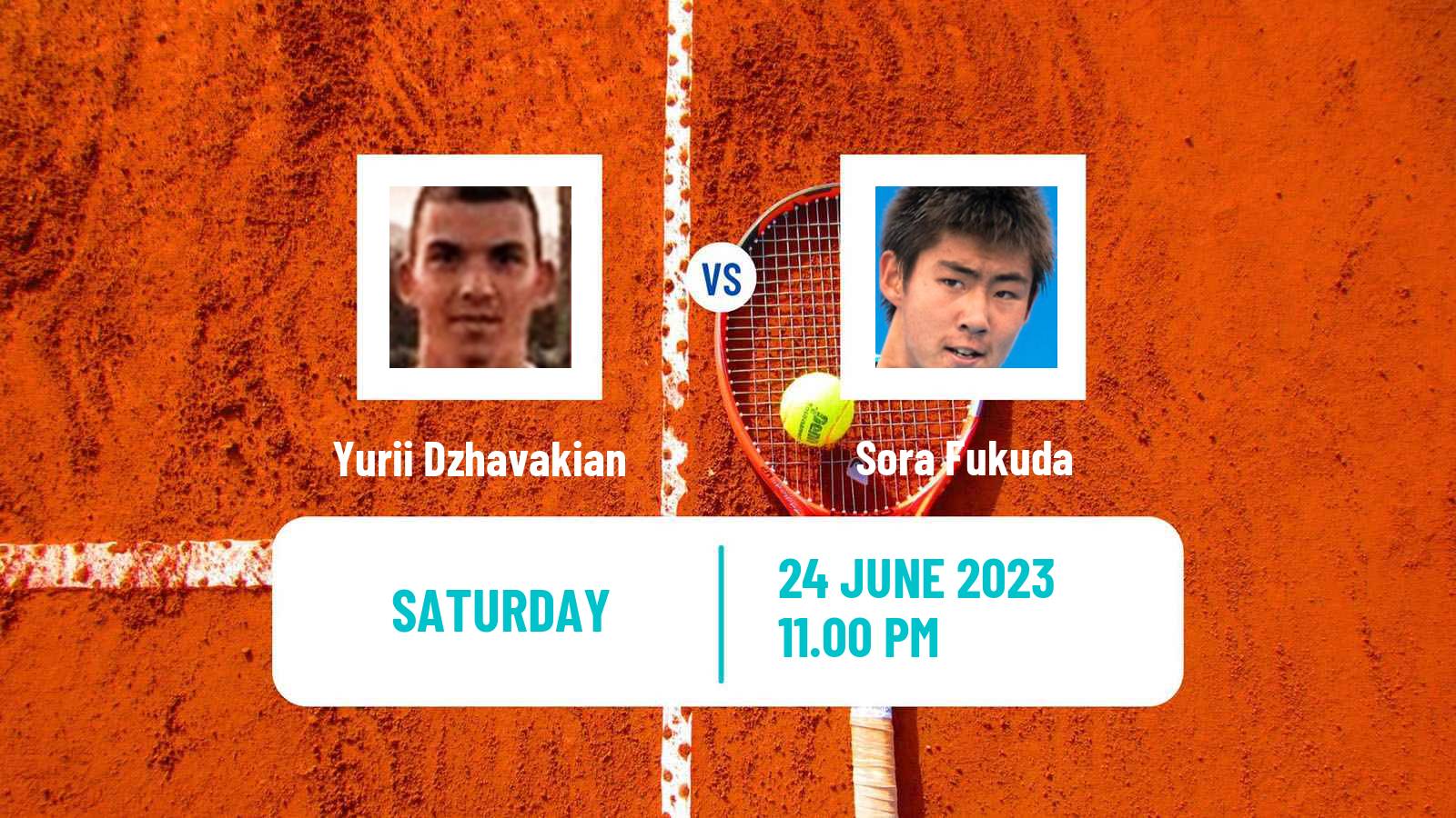Tennis ITF M15 Jakarta 4 Men Yurii Dzhavakian - Sora Fukuda