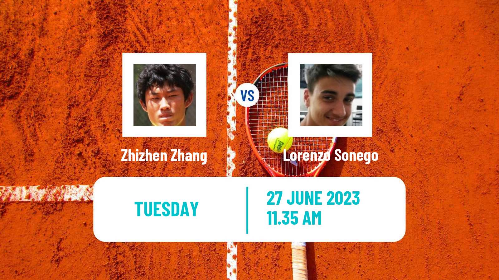 Tennis ATP Eastbourne Zhizhen Zhang - Lorenzo Sonego